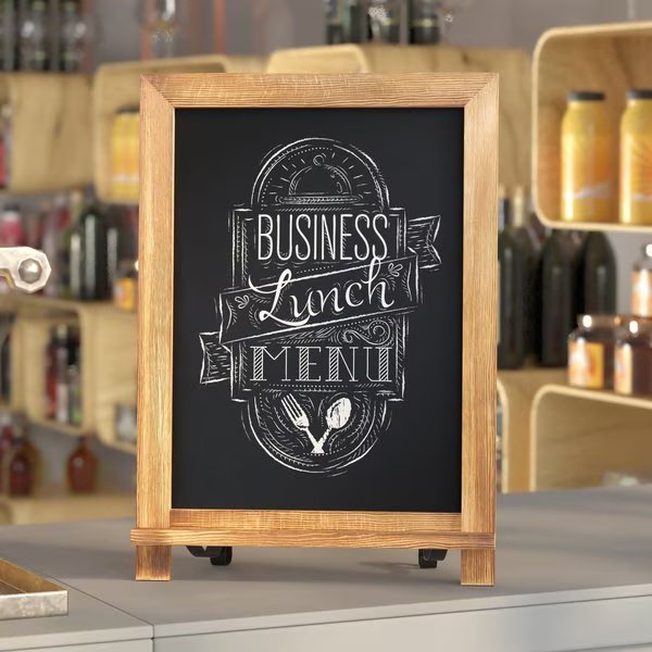 Torched Wood Magnetic Tabletop/Hanging Chalkboard, Flash Furniture, Mfr#: HFKHD-GDIS-CRE8-622315-GG